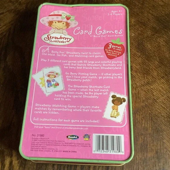 Strawberry Shortcake Card Games in Tin 2004 - Picture 2 of 3
